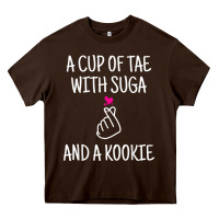 Chocolate Brown korean drama kdrama tae suga kookie t shirt Heavy Core Tee - linhVisuals