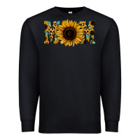 Black Sunflower Leopard Mom Premium Sweatshirt - Jasminsmagicworld