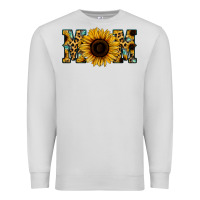 Dove Grey Sunflower Leopard Mom Premium Sweatshirt - Jasminsmagicworld
