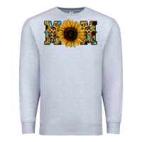 Heather Grey Sunflower Leopard Mom Premium Sweatshirt - Jasminsmagicworld