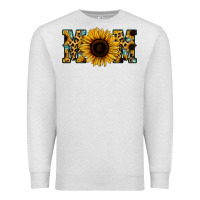 Oatmeal Heather Sunflower Leopard Mom Premium Sweatshirt - Jasminsmagicworld
