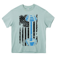 Arona american flag gym and fitness  weight lifting gift t shirt Heavy Core Tee - linhVisuals