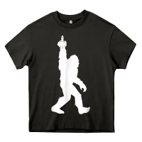 Asphalt funny bigfoot middle finger for squatch believers t shirt Heavy Core Tee - linhVisuals