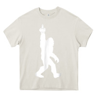 Cream funny bigfoot middle finger for squatch believers t shirt Heavy Core Tee - linhVisuals