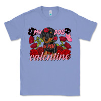 Colony Blue My dog is my Valentine's Day Classic Tee - FaDigitalArtStudio