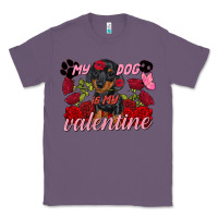 Lavender My dog is my Valentine's Day Classic Tee - FaDigitalArtStudio