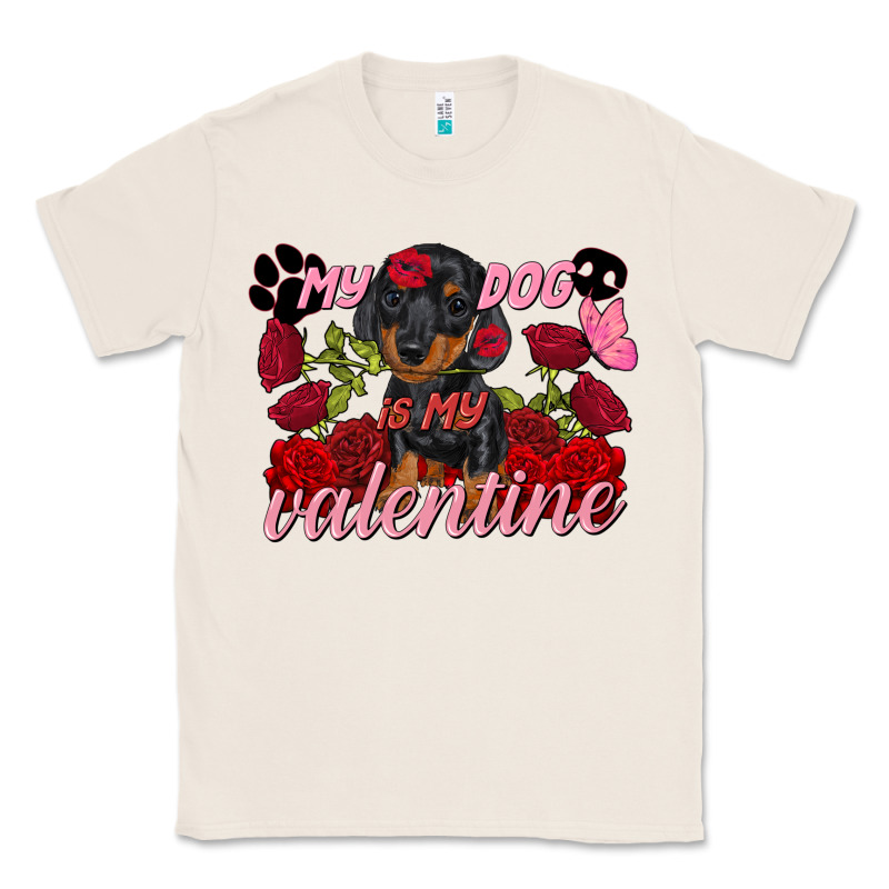 My Dog Is My Valentine's Day Classic Tee by FaDigitalArtStudio | Teevron
