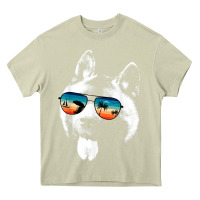 Mossy american akita shirts with glasses sunglasses retro style t shirt Heavy Core Tee - linhVisuals
