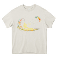 Cream kite kiteboarding kiting kitesurfing kitesurf gift premium t shirt Heavy Core Tee - linhVisuals