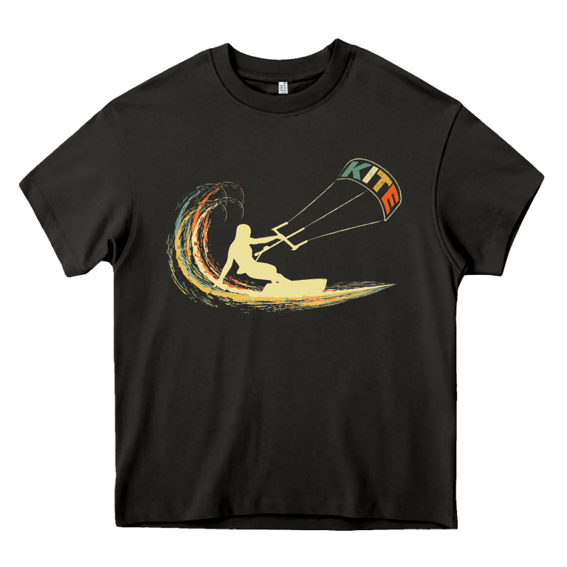 Kite Kiteboarding Kiting Kitesurfing Kitesurf Gift Premium T Shirt Heavy Core Tee by linhVisuals | Teevron
