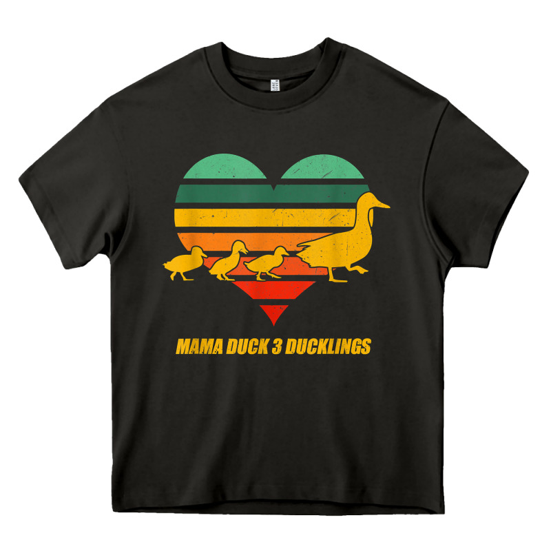 Mama Duck Mother Of 3 Duckling Funny Mom Mommy Animal Lover T Shirt Heavy Core Tee by linhVisuals | Teevron