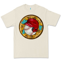 Bone baseball with sunflower round earrings Premium Tee - BundleAndBundleShop