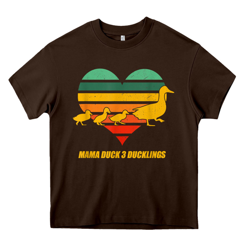 Mama Duck Mother Of 3 Duckling Funny Mom Mommy Animal Lover T Shirt Heavy Core Tee by linhVisuals | Teevron