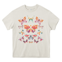 Cream butterfly breeds butterfly t shirt Heavy Core Tee - linhVisuals