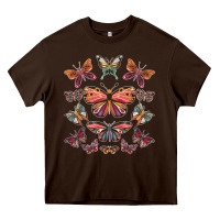 Chocolate Brown butterfly breeds butterfly t shirt Heavy Core Tee - linhVisuals
