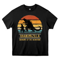 Black mens grandpazilla grandpa of monsters retro halloween christmas t shir Heavy Core Tee - linhVisuals