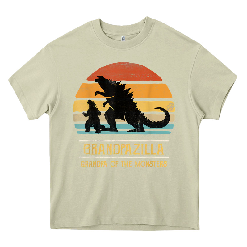 Mens Grandpazilla Grandpa Of Monsters Retro Halloween Christmas T Shir Heavy Core Tee by linhVisuals | Teevron