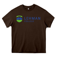 Chocolate Brown lehman college Heavy Core Tee - linhVisuals