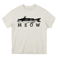 Cream catfish meow funny catfishing fishing fisherman gift t shirt Heavy Core Tee - linhVisuals