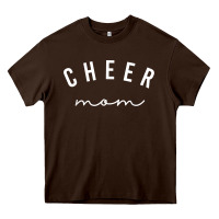 Chocolate Brown cute cheer mom t shirt Heavy Core Tee - linhVisuals
