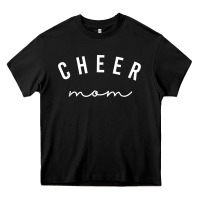 Black cute cheer mom t shirt Heavy Core Tee - linhVisuals