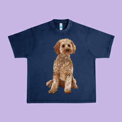 Cockapoo Urban Heavy Tee Designed By Ranaportraitstore