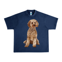 Navy cockapoo Urban Heavy Tee - RanaPortraitStore
