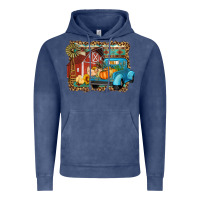 Vintage Denim Farm Life Fall Barn And Truck Vintage Hoodie - Artiststas