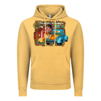 Vintage Mustard Farm Life Fall Barn And Truck Vintage Hoodie - Artiststas
