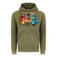 Vintage Olive Farm Life Fall Barn And Truck Vintage Hoodie - Artiststas