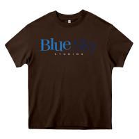 Chocolate Brown Blue Sky Studios Heavy Core Tee - linhVisuals