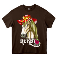 Chocolate Brown derby day shirt 2022 horse derby party horse racing t shirt Heavy Core Tee - linhVisuals