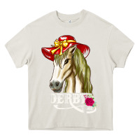 Cream derby day shirt 2022 horse derby party horse racing t shirt Heavy Core Tee - linhVisuals
