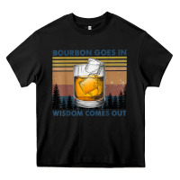 Black bourbon goes in wisdom comes out vintage t shirt Heavy Core Tee - linhVisuals