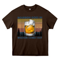 Bourbon Goes In Wisdom Comes Out Vintage T Shirt Heavy Core Tee | Teevron