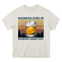 Cream bourbon goes in wisdom comes out vintage t shirt Heavy Core Tee - linhVisuals