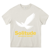 Cream Solitude Mountain Resort Heavy Core Tee - linhVisuals