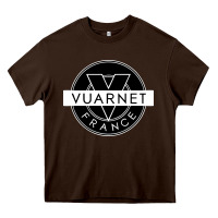 Chocolate Brown Vuarnet France Heavy Core Tee - linhVisuals