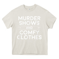 Cream crime shows shirt, murder shows and comfy clothes t shirt Heavy Core Tee - linhVisuals