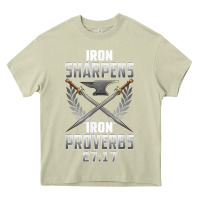 Mossy iron sharpens iron quote proverbs 2717 christian cool gift t shirt Heavy Core Tee - linhVisuals