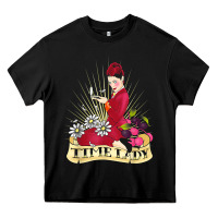 Black doctor who rockabilly missy time lady baker t shirt Heavy Core Tee - linhVisuals