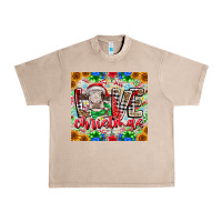 French Oak Love Christmas cow Urban Heavy Tee - CowhideDigitalArt