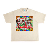 Sandshell Love Christmas cow Urban Heavy Tee - CowhideDigitalArt