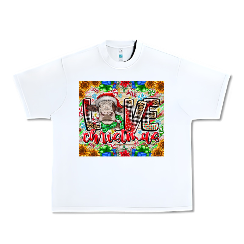 Love Christmas Cow Urban Heavy Tee by CowhideDigitalArt | Teevron