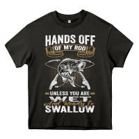 Asphalt mens hands off of my rod bass fishing fisherman t shirt Heavy Core Tee - linhVisuals