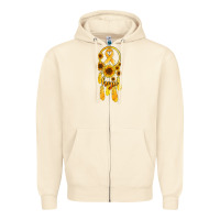 Sandshell childhood cancer awareness dreamcatcher Zipper Hoodie - Jasminsmagicworld