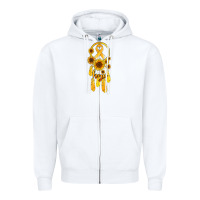 Childhood Cancer Awareness Dreamcatcher Zipper Hoodie | Teevron