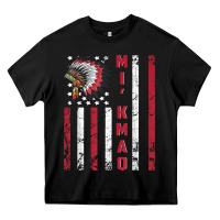 Black mi’kmaq tribe native american flag mi’kmaq heritage related t shir Heavy Core Tee - linhVisuals
