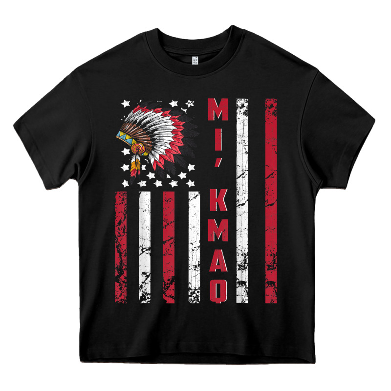 Mi’kmaq Tribe Native American Flag Mi’kmaq Heritage Related T Shir Heavy Core Tee by linhVisuals | Teevron