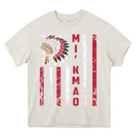 Cream mi’kmaq tribe native american flag mi’kmaq heritage related t shir Heavy Core Tee - linhVisuals